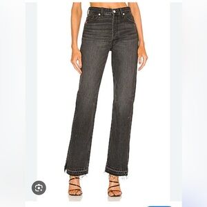 EB Denim Women's unraveled 2 flare jeans